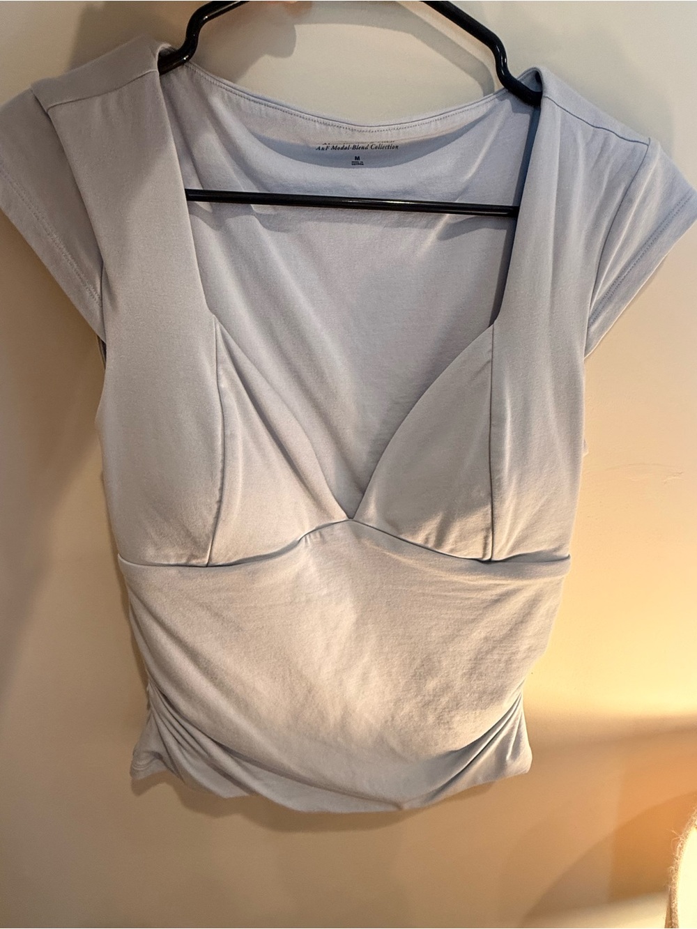 Abercrombie Bra free Light Blue Womens Cap Sleeve V-Neck Top